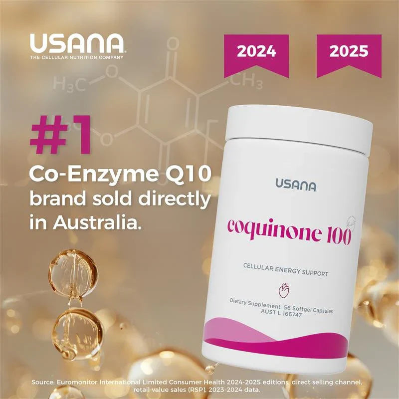 USANA Australia the number one brand of Co-enzyme Q10 sold