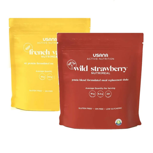 Nutrimeal Single Packets, Strawberry and Vanilla