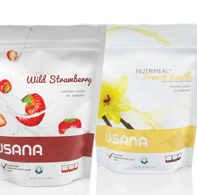 Nutrimeal Single Packets, Strawberry and Vanilla
